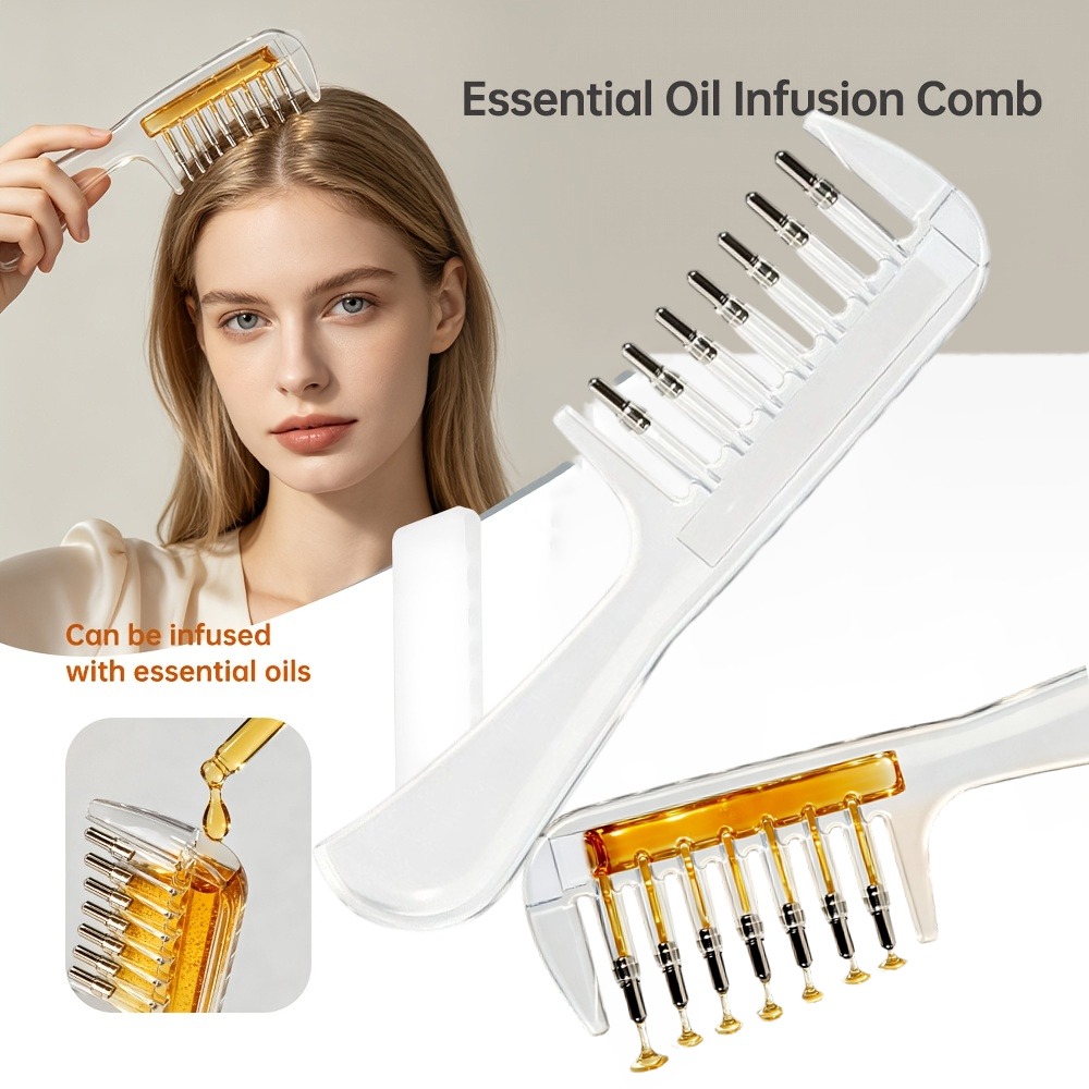 Hair Care Clinic - Peine Portátil Transparente para Raíces del