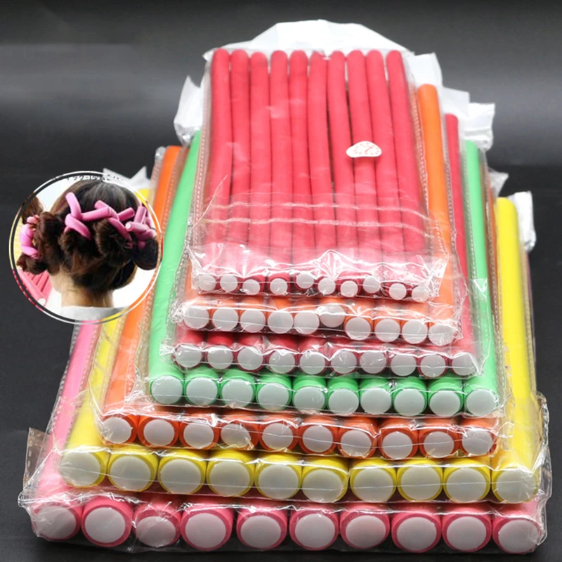 Hair Roller Set Flexi - Varillas flexibles para rizar el cabello,