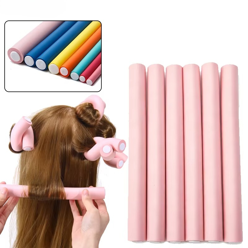 Hair Roller Set Flexi - 6 unidades/paquete. Nuevos rulos flexibles de