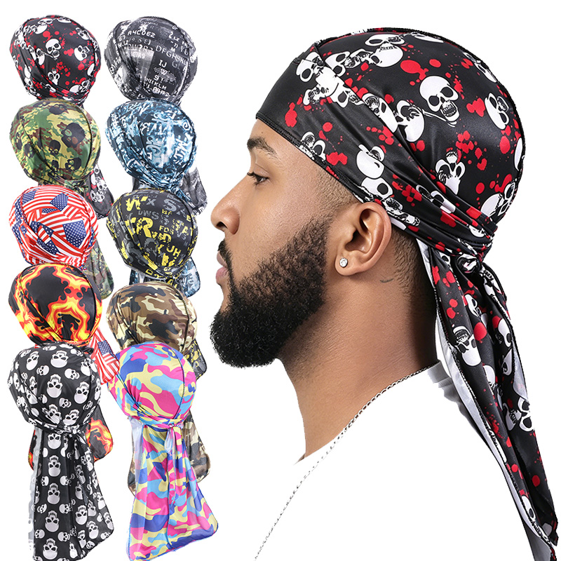 Satin Hair Bonnet - 3 Piezas Gorro Durag de Cola