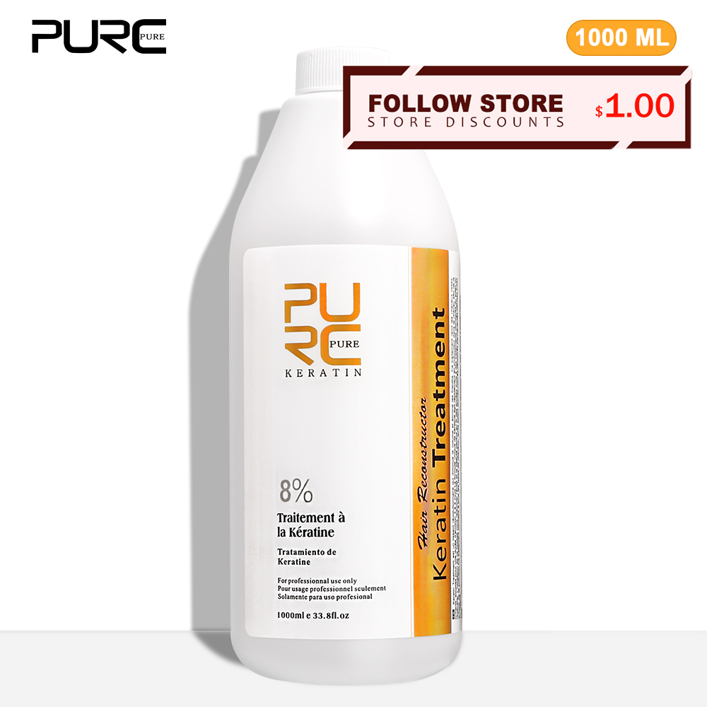 Hair Care Keratin Shampoo - PURC 8% tratamiento suavizante de queratina