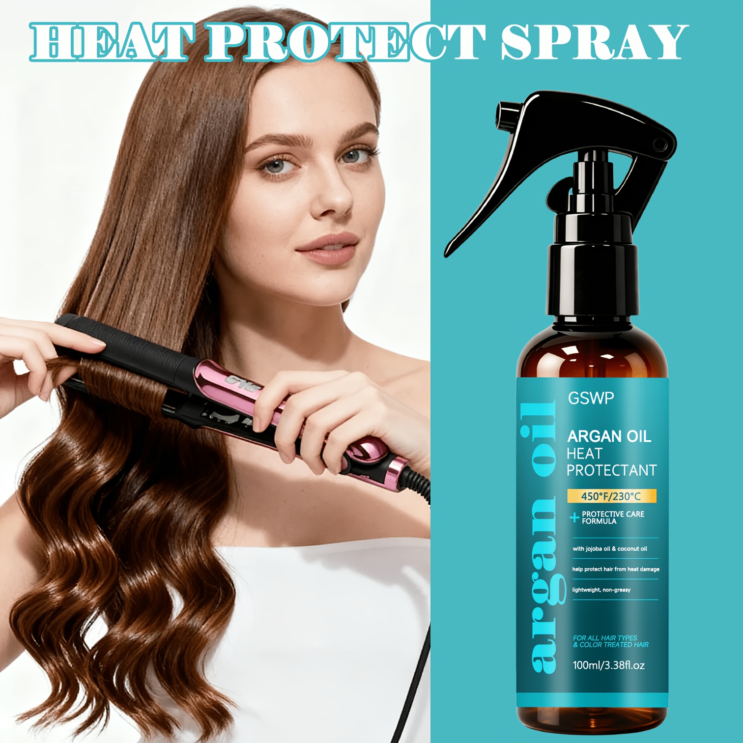 Heat Protectant Spray - GSWP Spray Protector con Aceite de