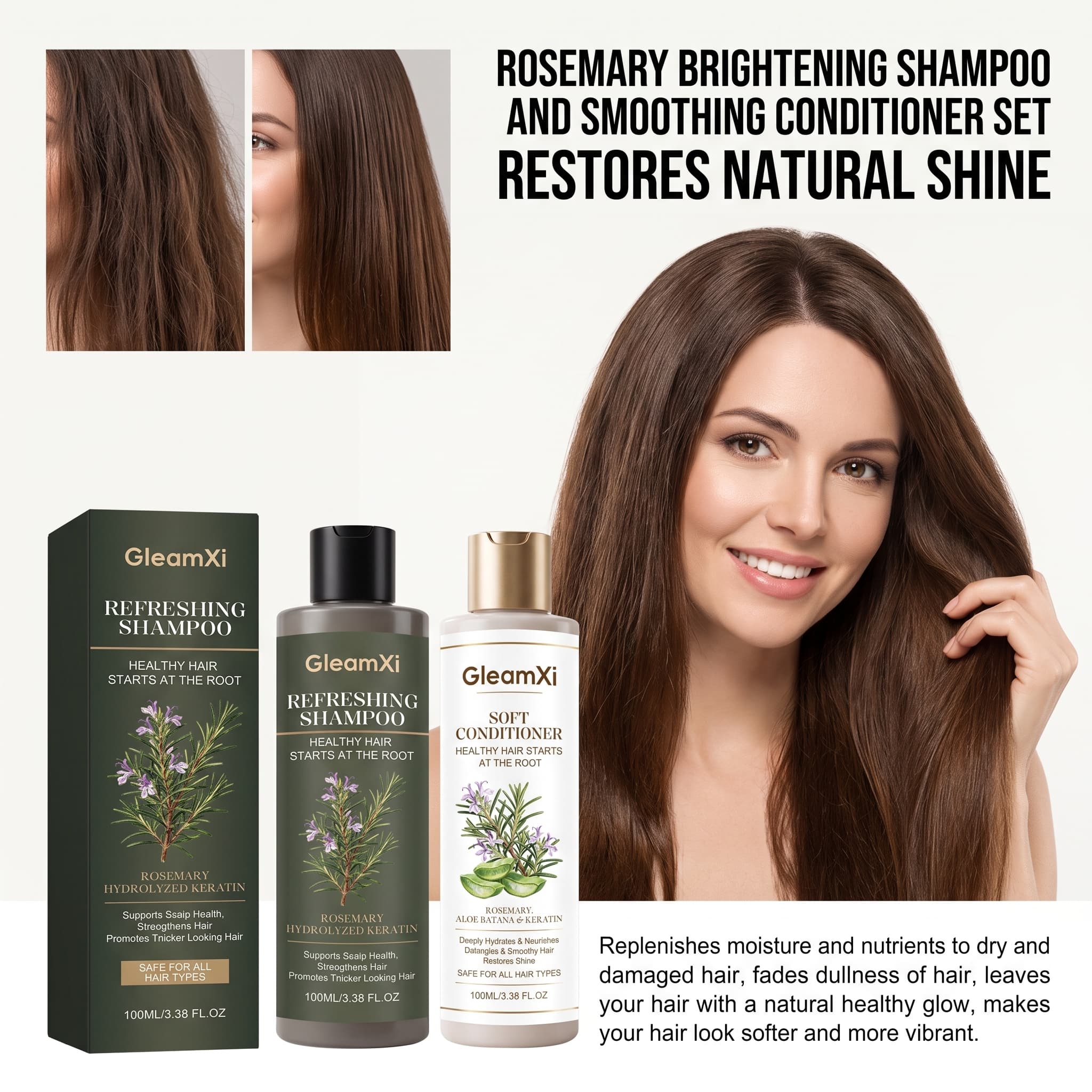 Set de Champú y Acondicionador - Hair Care Keratin Shampoo reseña y precio