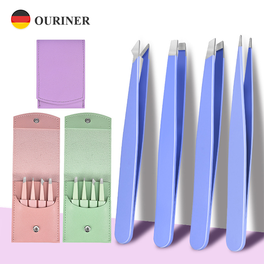 Pinzas para cejas, 4 Uds., dep - Hair Care Tools reseña y precio