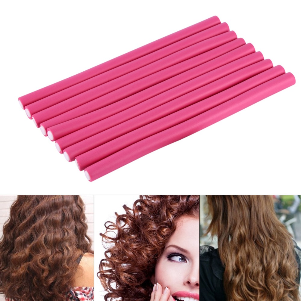 10 piezas/set de rulos de espu - Hair Roller Set Flexi reseña y precio