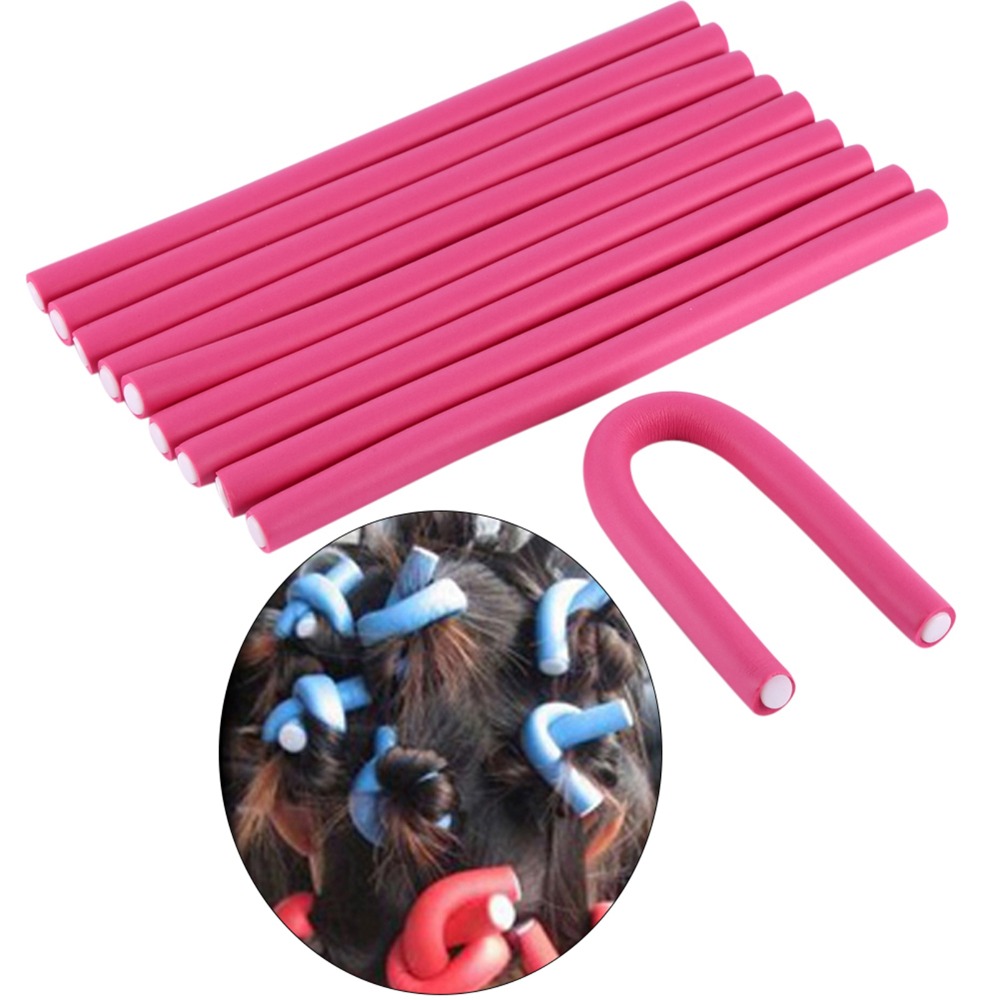 10 piezas/set de rulos de espu - Hair Roller Set Flexi reseña y precio