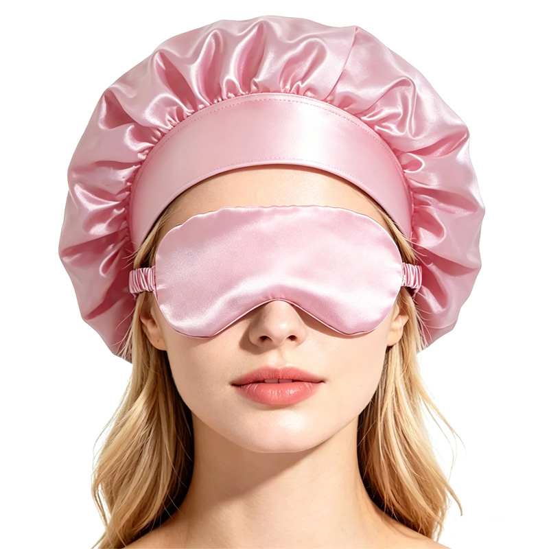    Set de Antifaz de Satén pa - Satin Hair Bonnet reseña y precio