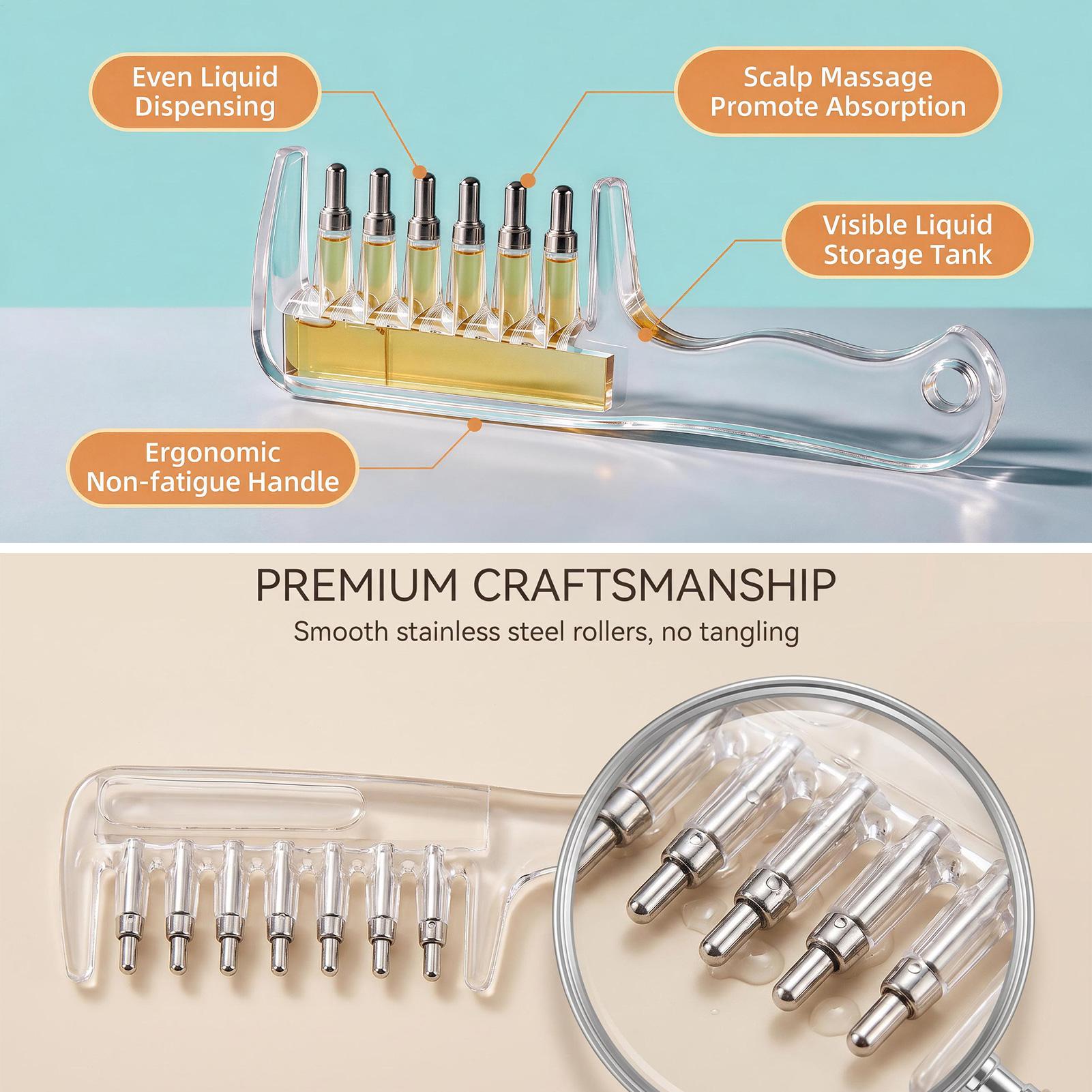 1 unidad: peine portátil trans - Hair Care Serum reseña y precio