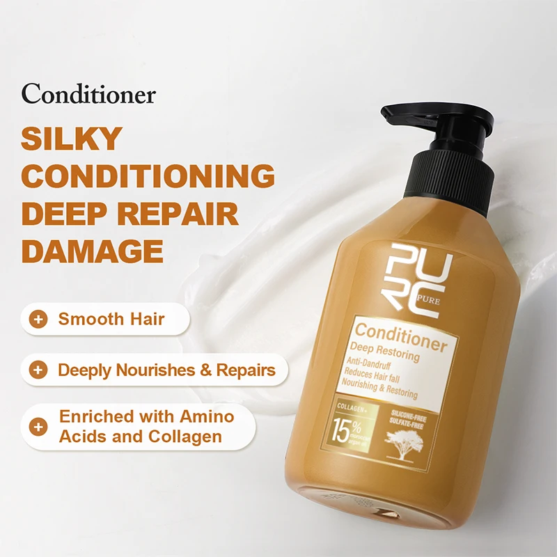 PURC-shampoo de aceite de argá - Hair Care Keratin Shampoo reseña y precio