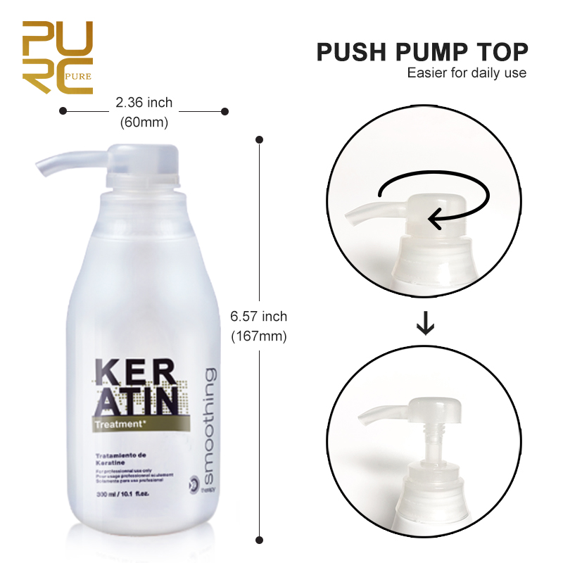 PURC-Tratamiento de queratina  - Hair Care Keratin Shampoo reseña y precio
