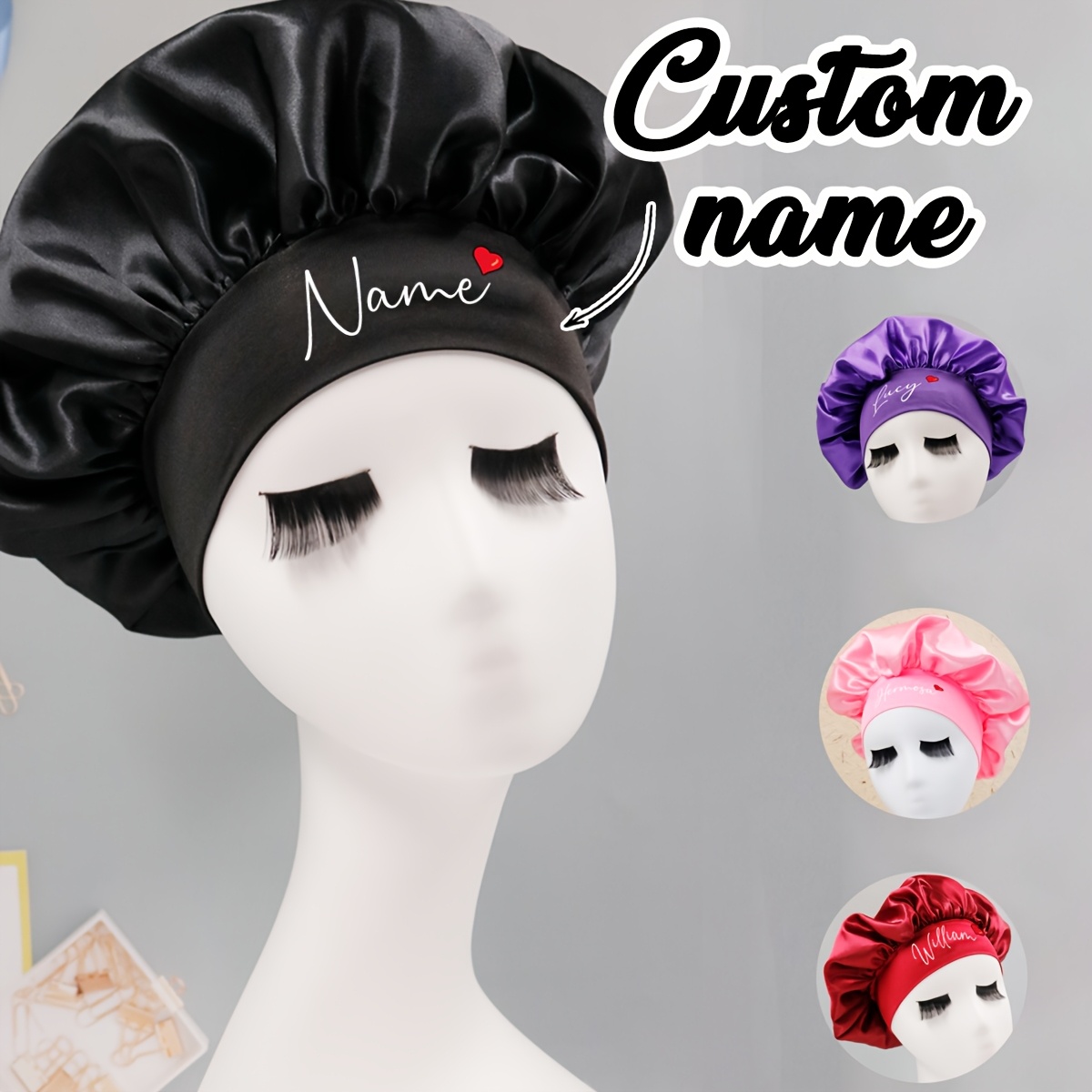 Gorro de Satén Personalizado c - Satin Hair Bonnet reseña y precio