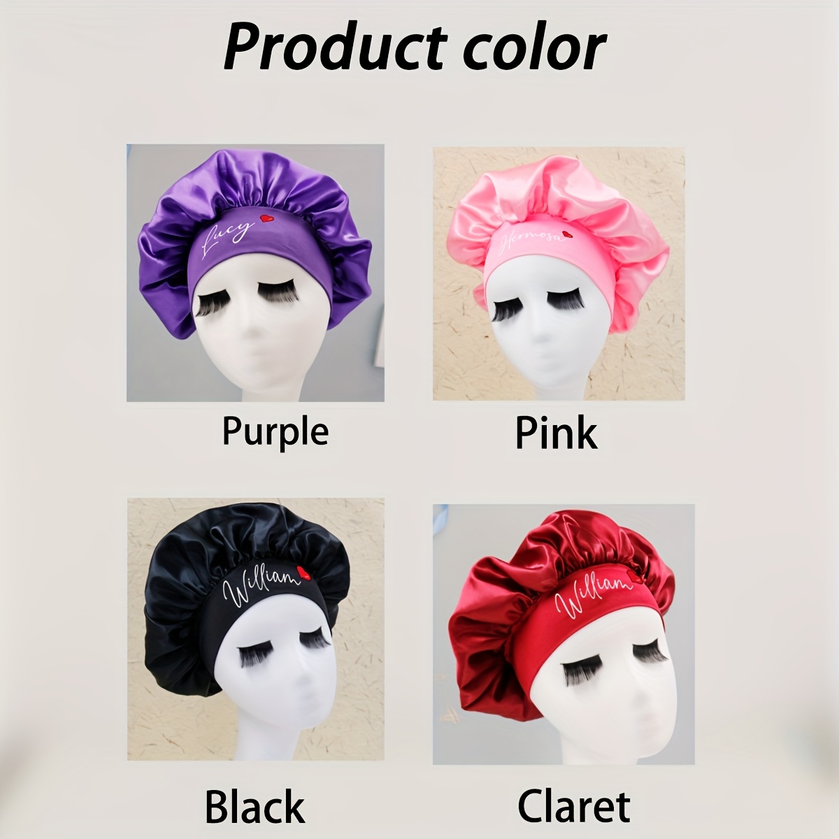 Gorro de Satén Personalizado c - Satin Hair Bonnet reseña y precio
