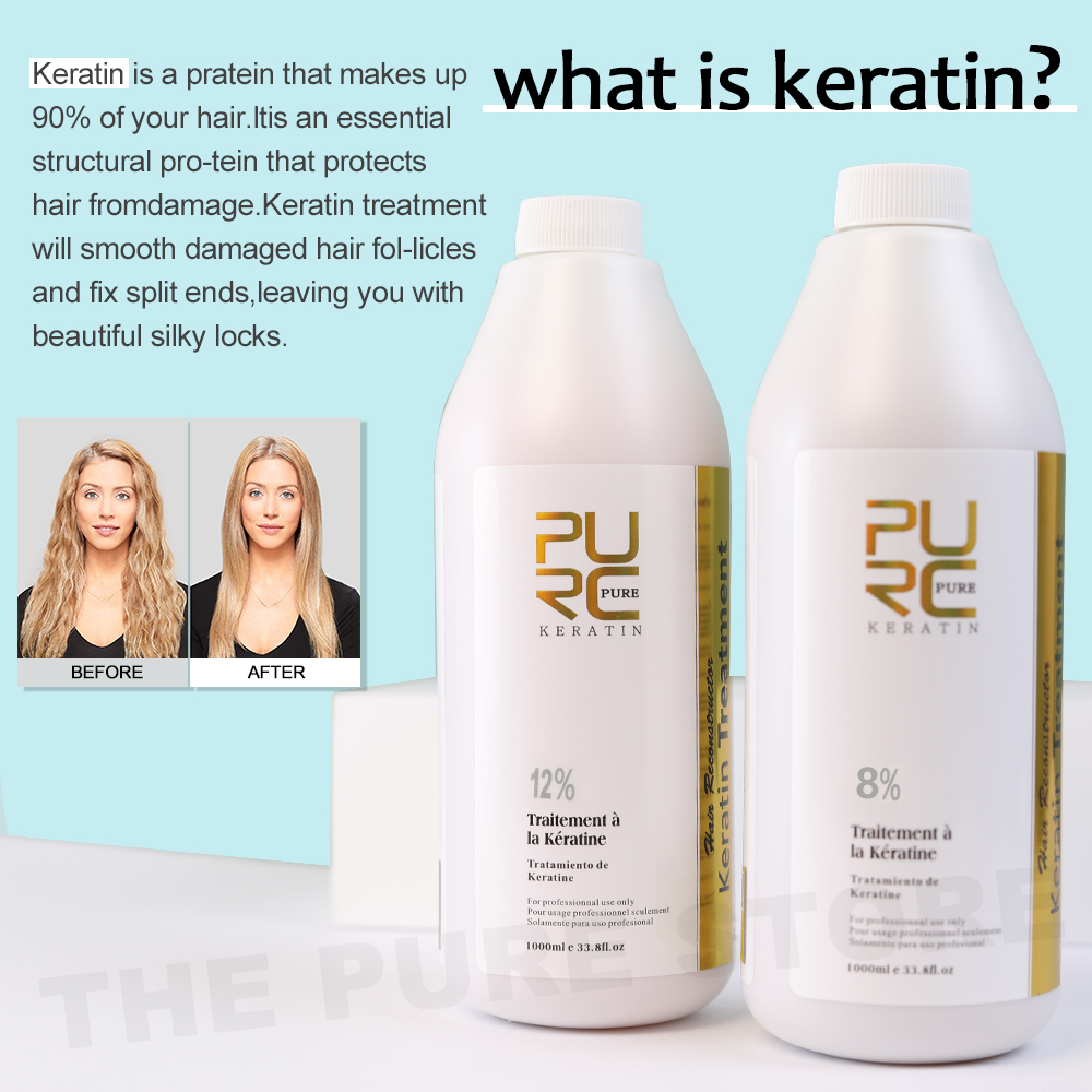PURC 8% tratamiento suavizante - Hair Care Keratin Shampoo reseña y precio