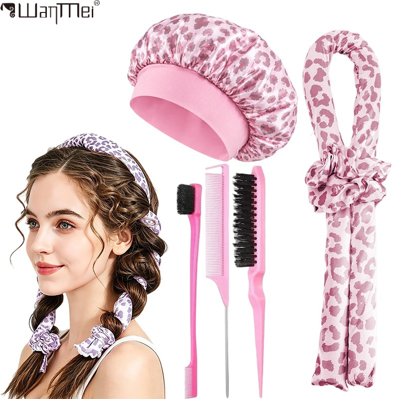 Set de rizadores de pelo sin c - Satin Hair Bonnet reseña y precio