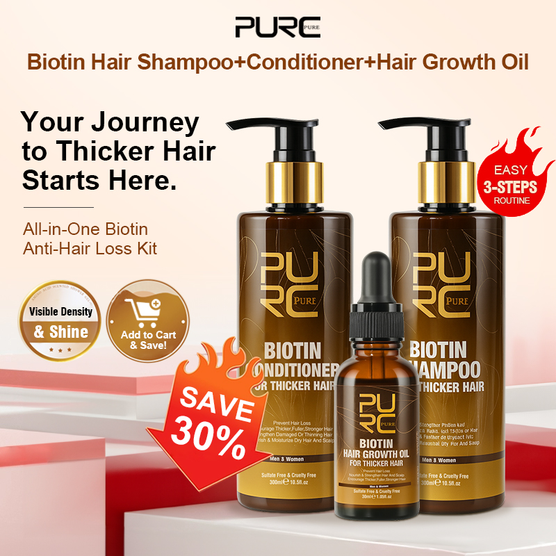 PURC Biotina aceite para el cr - Hair Care Keratin Shampoo reseña y precio