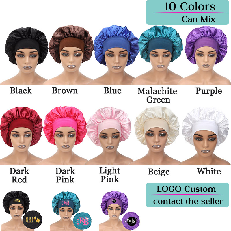 Gorros de satén de seda con lo - Satin Hair Bonnet reseña y precio