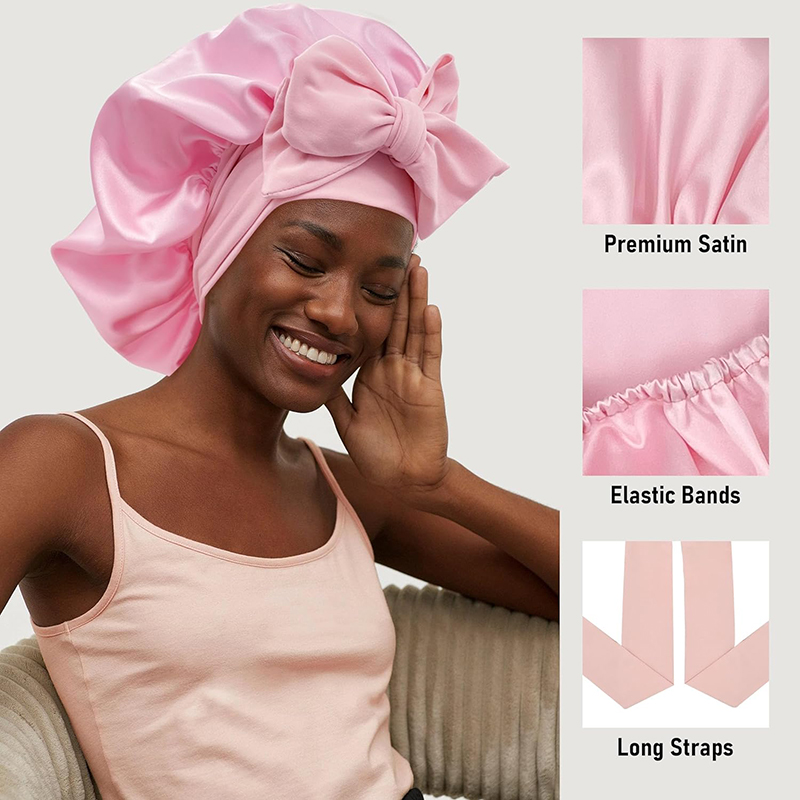Nuevo gorro de satén para muje - Satin Hair Bonnet reseña y precio